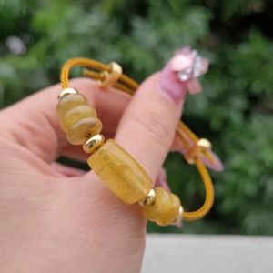 Vòng cáp lu thống ngũ điếu TA Tóc Vàng mix kiểu mới - Phong Thủy TUDO