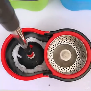 Mop Lantai Putar Spin Mop Set Baldi Pengering Mudah Bebas Cuci Tangan Microfiber Mop Head Household