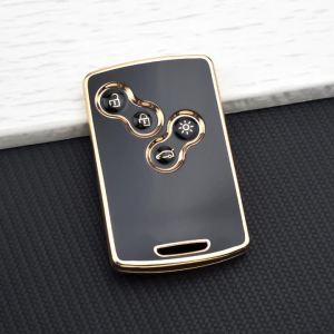 4 Buttons TPU Key Shell Case for Renault Laguna Koleos Megane Fob Remote Smart Card Key Case Small Key