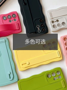 Applicable to Samsung S23ultra Phone Case Female Online Influencer New Arrival Niche Style Samsungs22 Ten Protective Case S20 + Wrist Strap Fancy Minimalist S21fe Stylish S22u Silicone Drop-Resistant Mens Soft Case