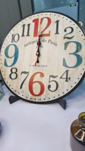 12 Inch European Creative Wooden Wall Clock for Living Room