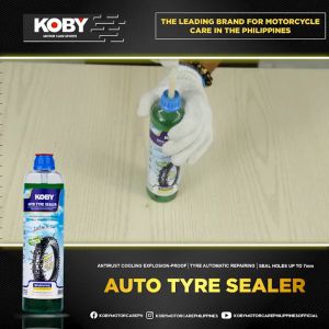 KOBY Motorcycle Original Auto Koby Tire Sealant Liquid Anti Flat Tyre For Tubeless Universal 380ml (ORIGINAL)