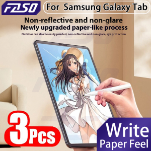 FASO 3Pcs Paper Feel Like Screen Protector for Samsung Galaxy Tab S7 S8 Plus Ultra Samsung tab S6 Lite s7 s9 fe A8 A9  No Glass