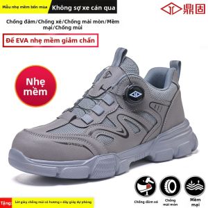 DINGGU | Giày Bảo Hộ Mũi Thép Nhẹ Mùa Đông Chống Va Đập Chống Xuyên Thủng Khử Mùi Chịu Mòn Đế Mềm