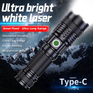 High power LED outdoor flashlight with stepless dimming waterproof zoom camping and fishing lights for long-distance illumination