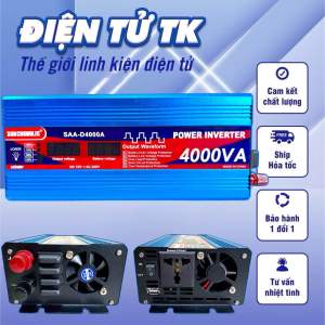 Kích Điện 12V Lên 220V 4000W SUNCHONGLIC SAA-D4000A - Bộ Đổi Nguồn Inverter Chính Hãng