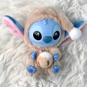 2025New Stitch Eat Something Before Sleep Series Plush Blind Box Vinyl Toys Cute Doll Mystery Box Bag Pendant Decor Gift