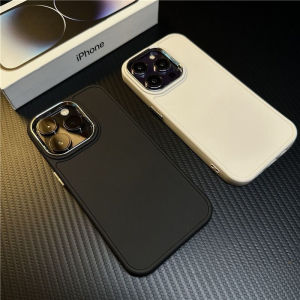 Ốp lưng iPhone cạnh vuông IP18 - Ốp TPU màu phối viền camera mạ kim loại theo màu điện thoại - Đủ dòng cho điện thoại iPh 11/12/13/14