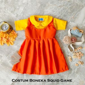 Baju Dres Squid Game | Kostum Cewe Mainan Squidgame