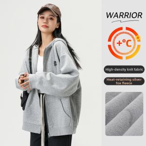 Warrior | Hooded Zippered Wine Red Jacket
