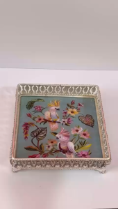 Pichwai Print Metal Tray | Lightweight | Ideal for Diwali Wedding & Pooja Décor| Gift