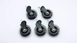 AD 5PCS Universal Mute Caster 50KG Wheel 10mm 11mm Replacement Office Chair Swivel Rollers 360 Degree Wheels Furniture Hardware