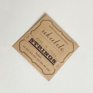 Muziqingyin 23/26 Inch Ukulele Beginner Nylon Strings White 4 Pieces Set Ukulele String Set Guitar Accessories