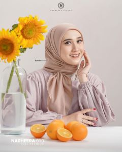 JILBAB SEGI EMPAT N 010 BY NADHEERA LUXURY ✅ SCARFT POLOS VOAL PREMIUM✅