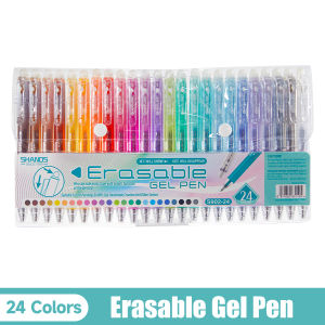 12/24/36-Pack Erasable Rainbow Gel Pens Set 0.7mm Fine Tip Color Pens for Journaling Drawing DIY – Back to School Halloween