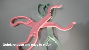 Multi-Purpose Anti-Slip Handle Tongs Baby Bottle Clip Holder