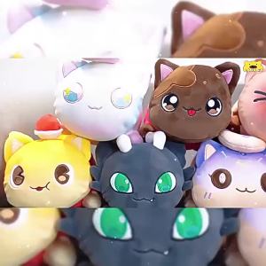 Beast Kingdom | Hot Aphmau Plush Meemeows Food Cat Plushies Toy Cute Cola Fries Donut Cat Plushes Stuffed Dolls Sleeping Pillow Christmas Gift
