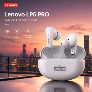 Lenovo | NEW Lenovo LP5 PRO Wireless Bluetooth5.4 Earphones TWS HiFi Sound Gaming Earbuds LP5Pro Sport Headset Long Standby Touch Control