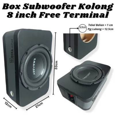Subwoofer Kolong 8 inch Embassy free terminal speaker produksi sendiri