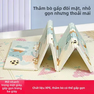 LEHUIQI | Thảm Bò Cho Bé Chống Trượt Đầy Đặn Gấp Được