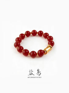 YANDAO | Elegant Luxurious Red Bamboo Coral Bead Bracelet