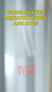 5 pcs ABS Tubes and ABS Rods for Miniatures Architecture Models
