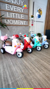 Motor Aki Anak Mainan Anak Motor - Motoran Sepeda Motor Mini Ban Karet Original PMB