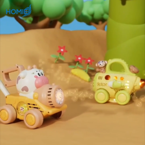 HOMIE 【PUSH WALKER BUBBLE MACHINE】 automatic bubbles blower walking guide toy