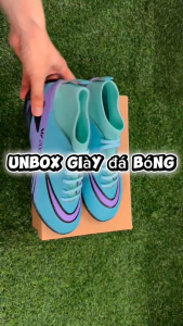 Giày đá bóng cổ cao TheGoal khâu full đế đá trên Sân cỏ nhân tạo TẶNG TÚI RÚT + VỚ