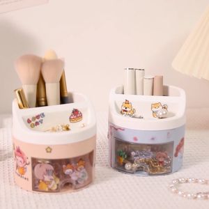 SK-C970 Tempat Pena dengan Laci Desk Storage Organizer Tempat Alat Tulis Aesthetic Lucu / Pen Holder