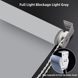 Office Bathroom Waterproof Lightproof Cordless Adjustable Roller Blind