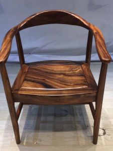 South America Rosewood Walnut Base Solid Wood Chair Dining Chair Offical Hat Chair round-Backed Armchair Presidential Chair Rosewood American Office Chair