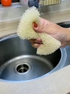 Imitation Loofah Dishwashing Sponge 【2pcs / Set 】仿丝瓜络海绵洗碗擦刷锅厨房清洁油污汽车玻璃去油膜