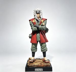 Bandai | Real Shot Photos Naruto Series Standing Jiraiya Anime GK Figure Statue Model Ornament Popular Trendy Toy Gift