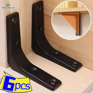 2/4/6Pcs L Shape Angle Wall Mount Support Bracket Thickened Heavy Duty Stainless Steel Shelf Bracket Furniture Hardware
