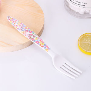Cute Cartoon Baby Fork Dessert Fork Plastic Melamine Child Creative Cake Fork Home Use Eating Forks Toolesia Brand
