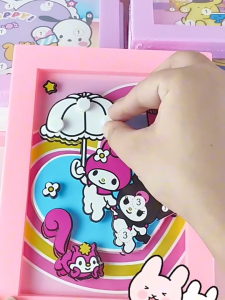 Sanrio 3D DIY Display Frame 20PCS Decor Photo Frames for Kids Room Decor with Cute Characters