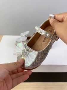 Giày Búp Bê Công Chúa Cho Bé Gái Từ 1-5 TuổiGiày Công Chúa Đính Đá Lấp Lánh Đính Nơ Tim Phong Cách Hàn Quốc