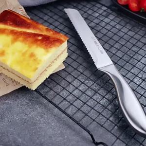 plys | Stainless Steel serrated bread knife all-steel bread knife Baking Special Cake knife Fruit baking supplies Kitchen accessories