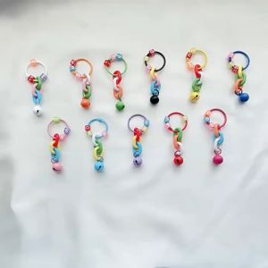 [ready]Gantungan Kunci Kartun Lucu Metal Bell Warna Warni  Keychain Lonceng /Gantungan Serbaguna /Keychain Pendant For DIY