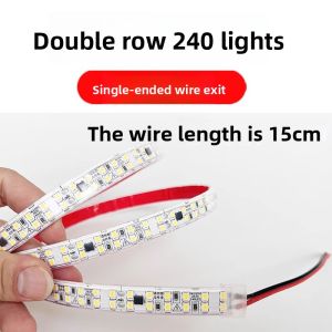 SHUOYU | Ultra Bright LED Strip Light with Adhesive Backing and Switch Plug for Ceiling Bedside Open Shelving and Wine Cabinet