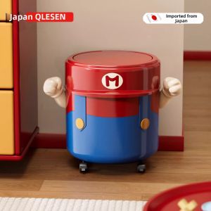 QIAOLESEN | Mobile Large Capacity Trash Can with Lid