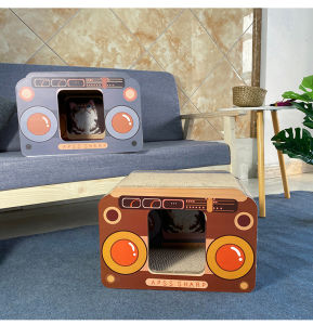 Deluxe ที่ลับเล็บแมวอุโมงค์ทีวี ที่ลับเล็บแมวอุโมงค์วิทยุ ที่ฝนเล็บแมว อุปกรณ์เลี้ยงแมว อุปกรณ์สัตว์เลี้ยง พร้อมส่ง