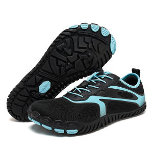 HOBIBEAR Men Women Barefoot Sneakers Wide Toe Elastic Band Beach Walking Shoes Mesh Breathable Running Sneakers