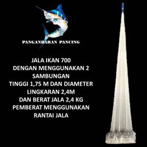Jala Lepas Ikan & Udang Ukuran 700 Mata