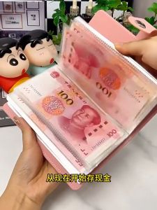 100 Envelopes Money Saving Challenge Save Money PU Mini Binder Savings Challenge PU Album Cash Book