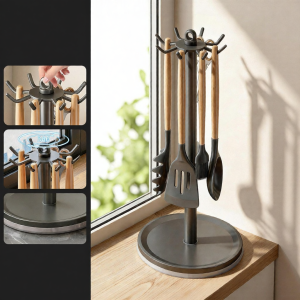 youqin | Rotating Hook Utensil Organizer