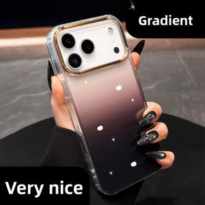 DAIMANG | Gradient Glitter Luxury Scratch-Resistant Clear Large Opening Phone Case