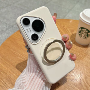 360 Degree Rotating Stand Compatible with Huawei Pura70 pro Ultra Liquid Silicone Protective Case Full Cover Anti-Fall Pura70 pro plus