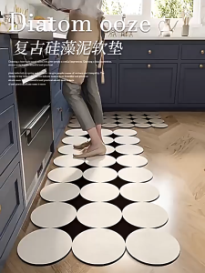 YOWXII【Super Absorbent】2 In 1 Quick Dry Kitchen Carpet Floor Mat Non-Slip 2 Pcs Thicken Doormat Rugs Kitchen Mats Bathroom Modern Carpets Anti Slip Floor Mats